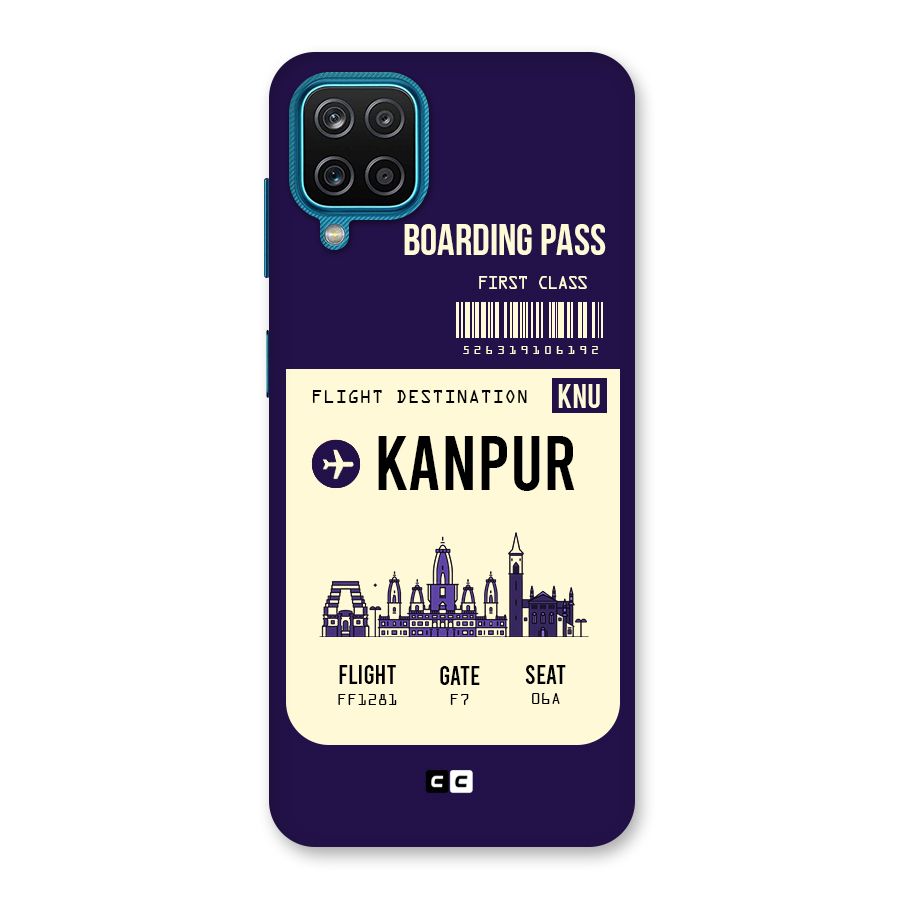 Kanpur Boarding Pass Back Case for Galaxy M12