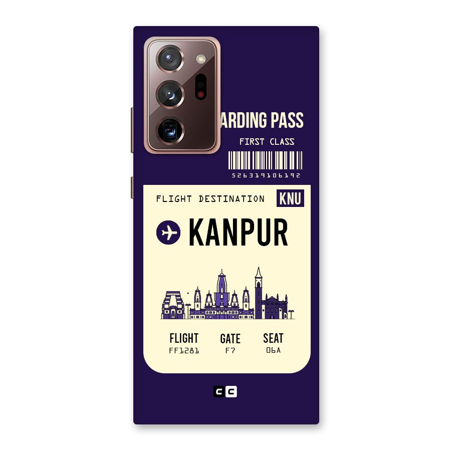 Kanpur Boarding Pass Back Case for Galaxy Note 20 Ultra