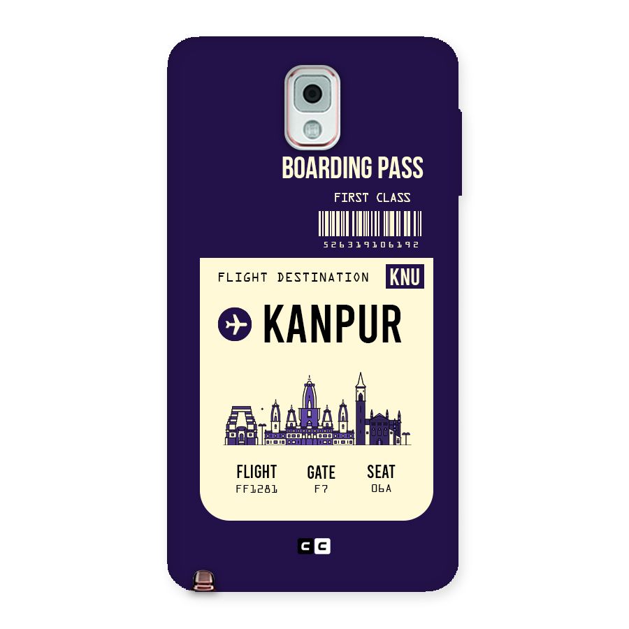 Kanpur Boarding Pass Back Case for Galaxy Note 3