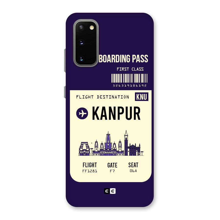 Kanpur Boarding Pass Back Case for Galaxy S20