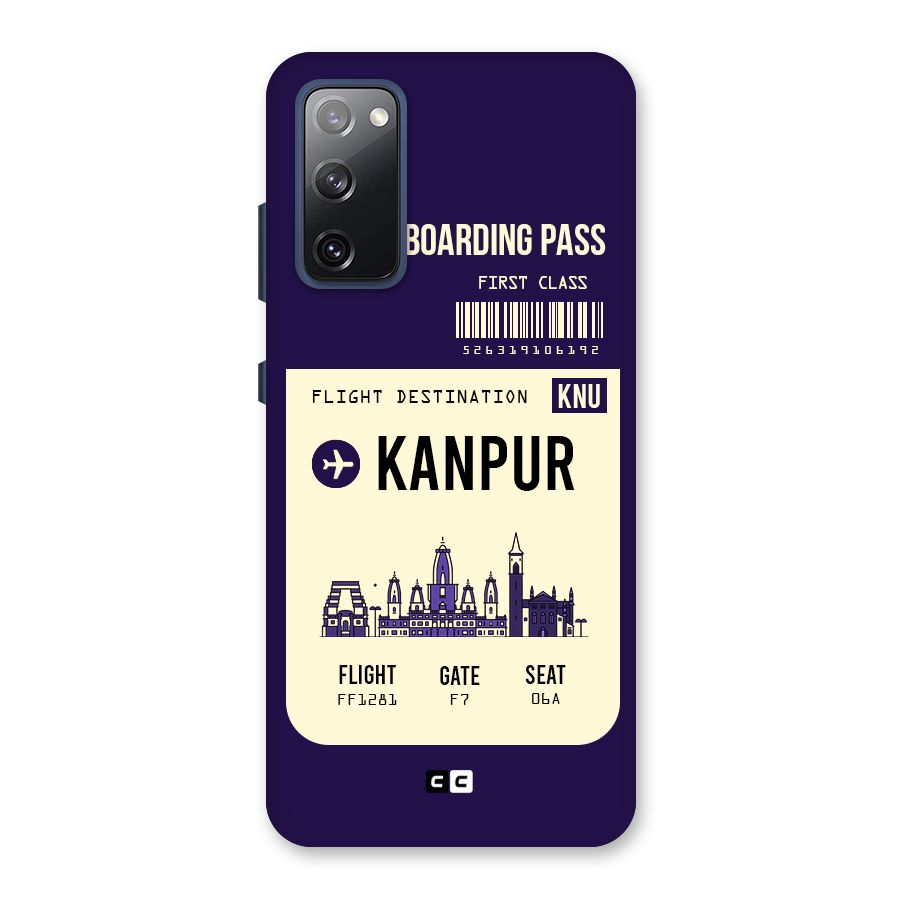 Kanpur Boarding Pass Back Case for Galaxy S20 FE