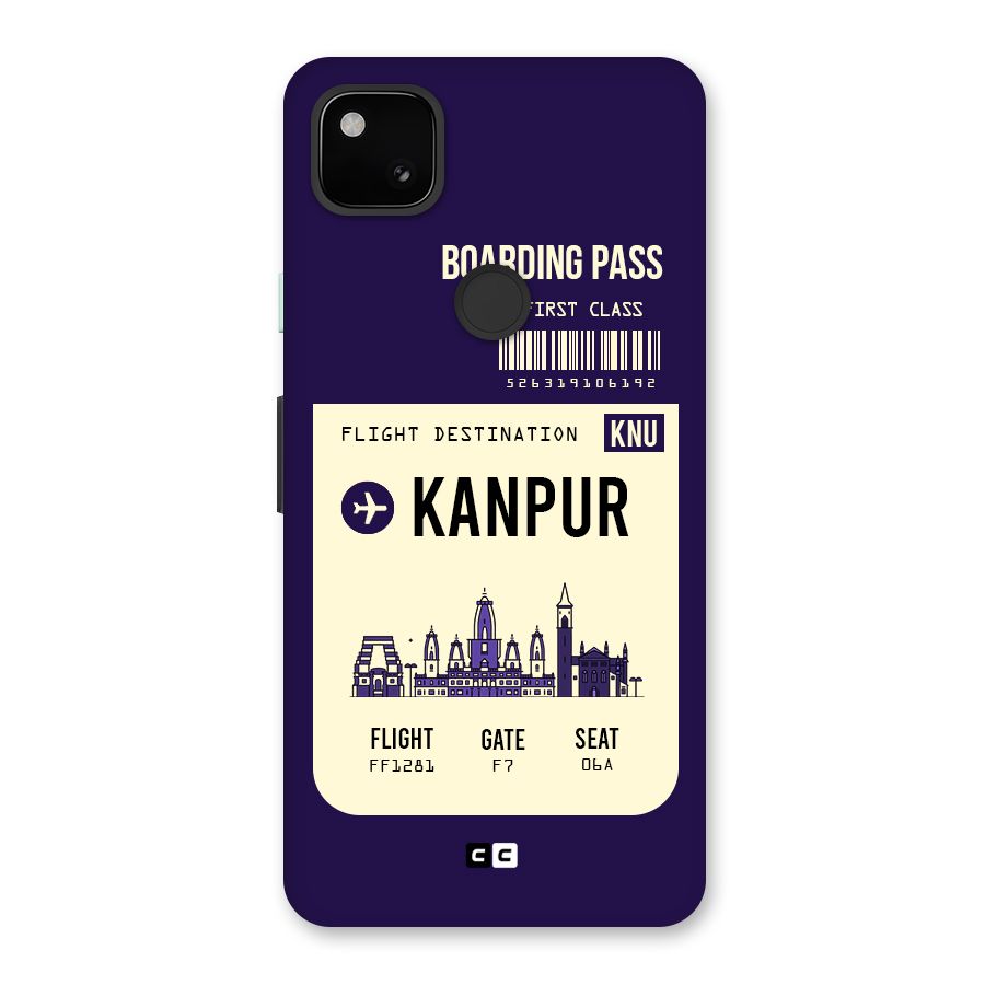 Kanpur Boarding Pass Back Case for Google Pixel 4a