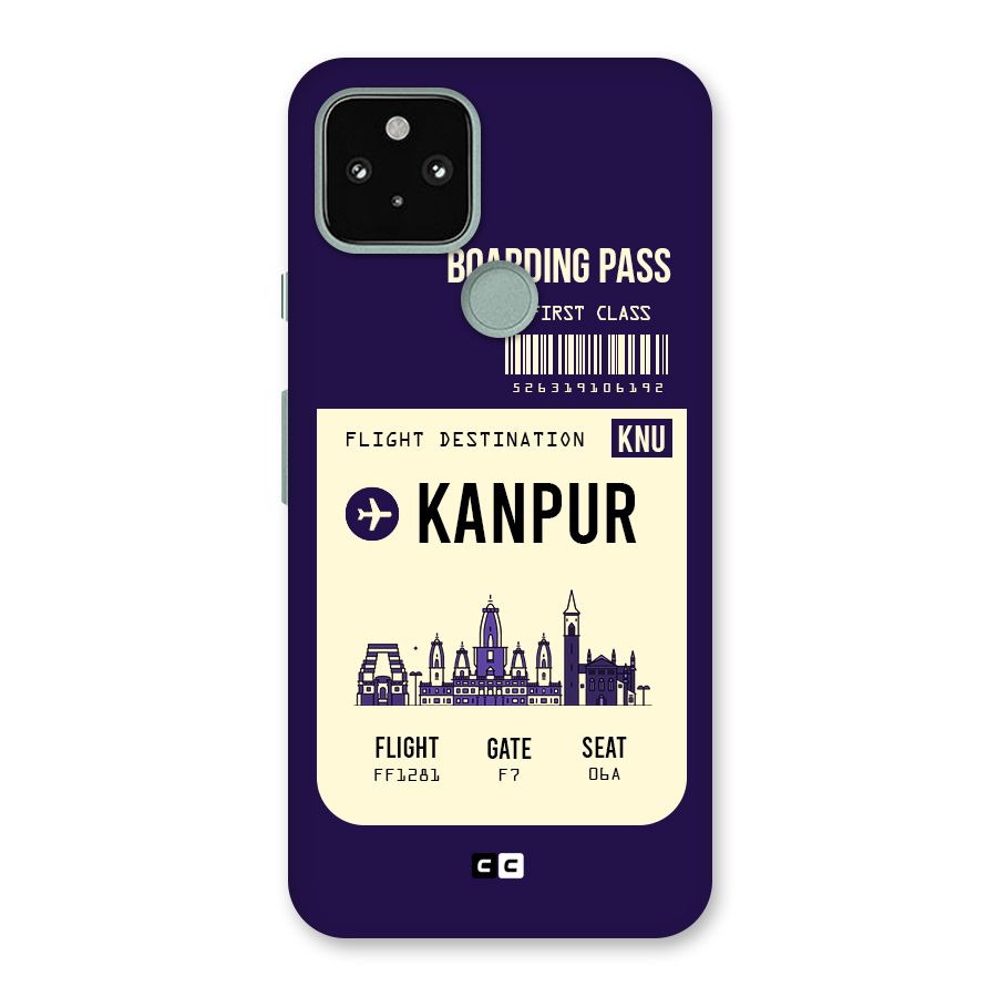 Kanpur Boarding Pass Back Case for Google Pixel 5