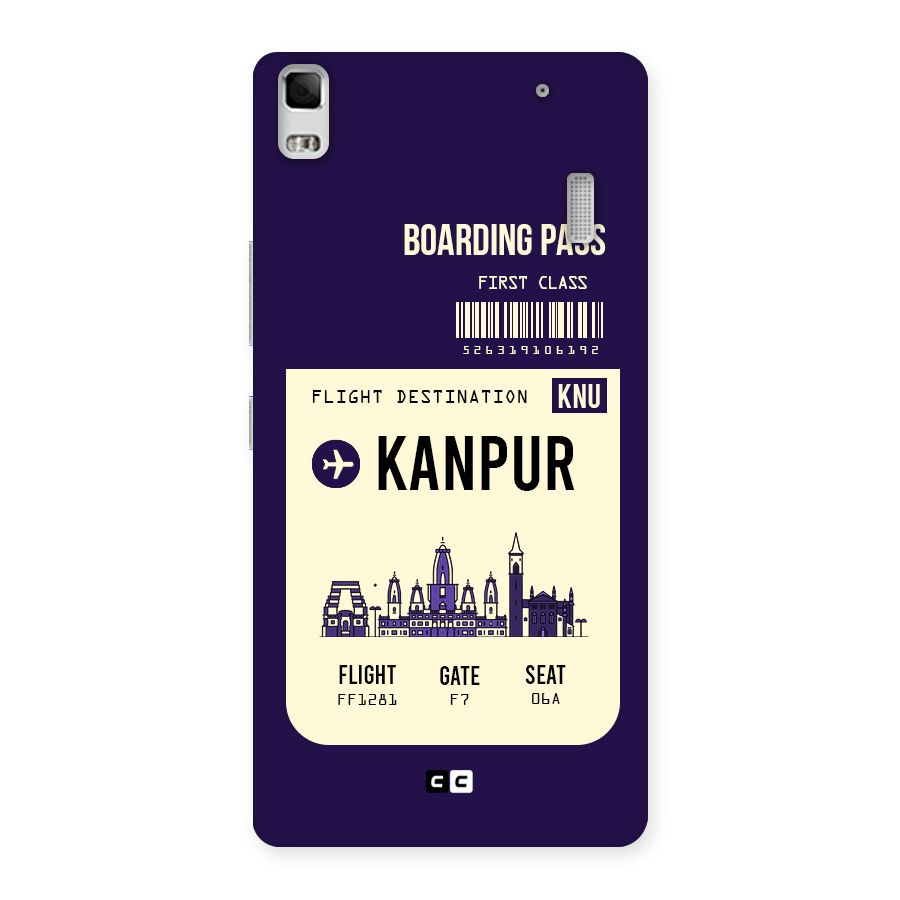 Kanpur Boarding Pass Back Case for Lenovo K3 Note