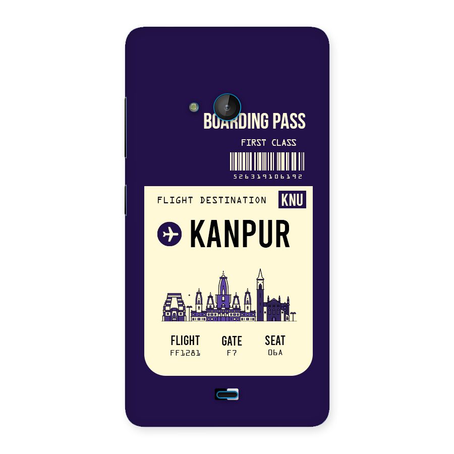Kanpur Boarding Pass Back Case for Lumia 540