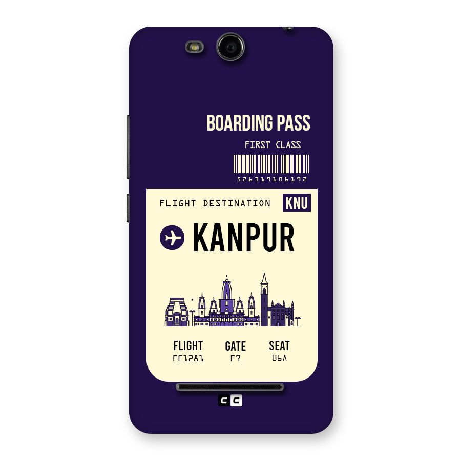 Kanpur Boarding Pass Back Case for Micromax Canvas Juice 3 Q392
