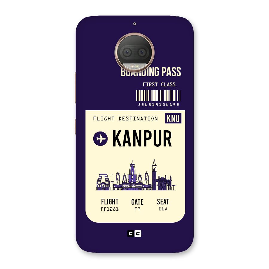 Kanpur Boarding Pass Back Case for Moto G5s Plus