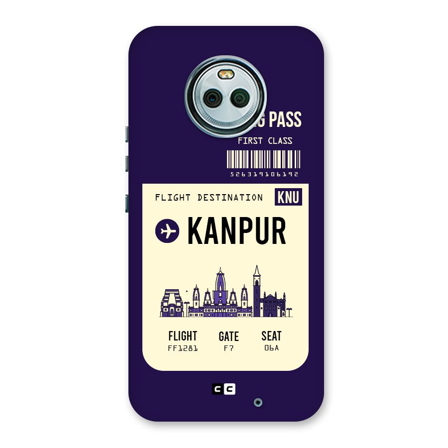 Kanpur Boarding Pass Back Case for Moto X4