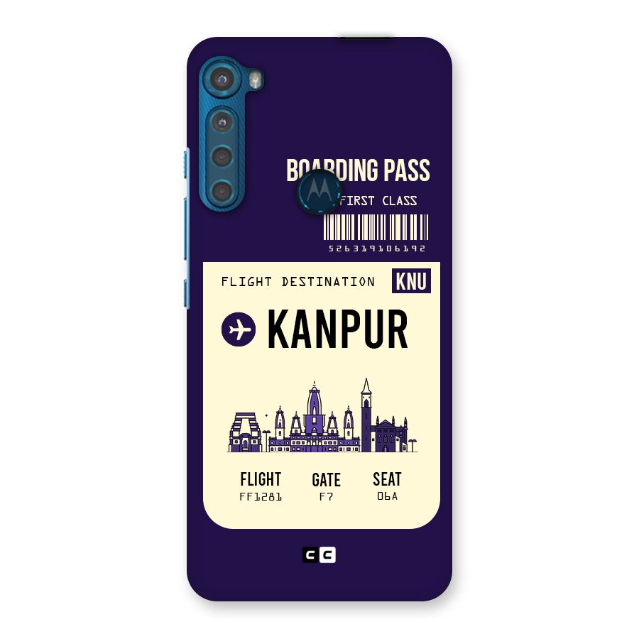 Kanpur Boarding Pass Back Case for Motorola One Fusion Plus