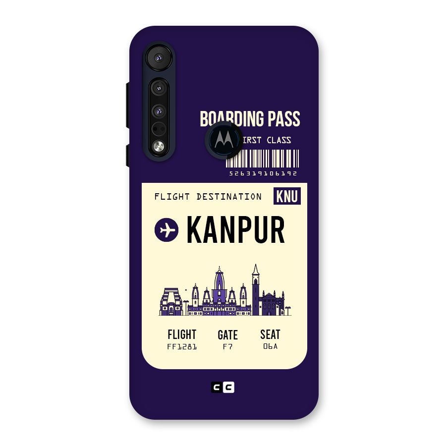 Kanpur Boarding Pass Back Case for Motorola One Macro