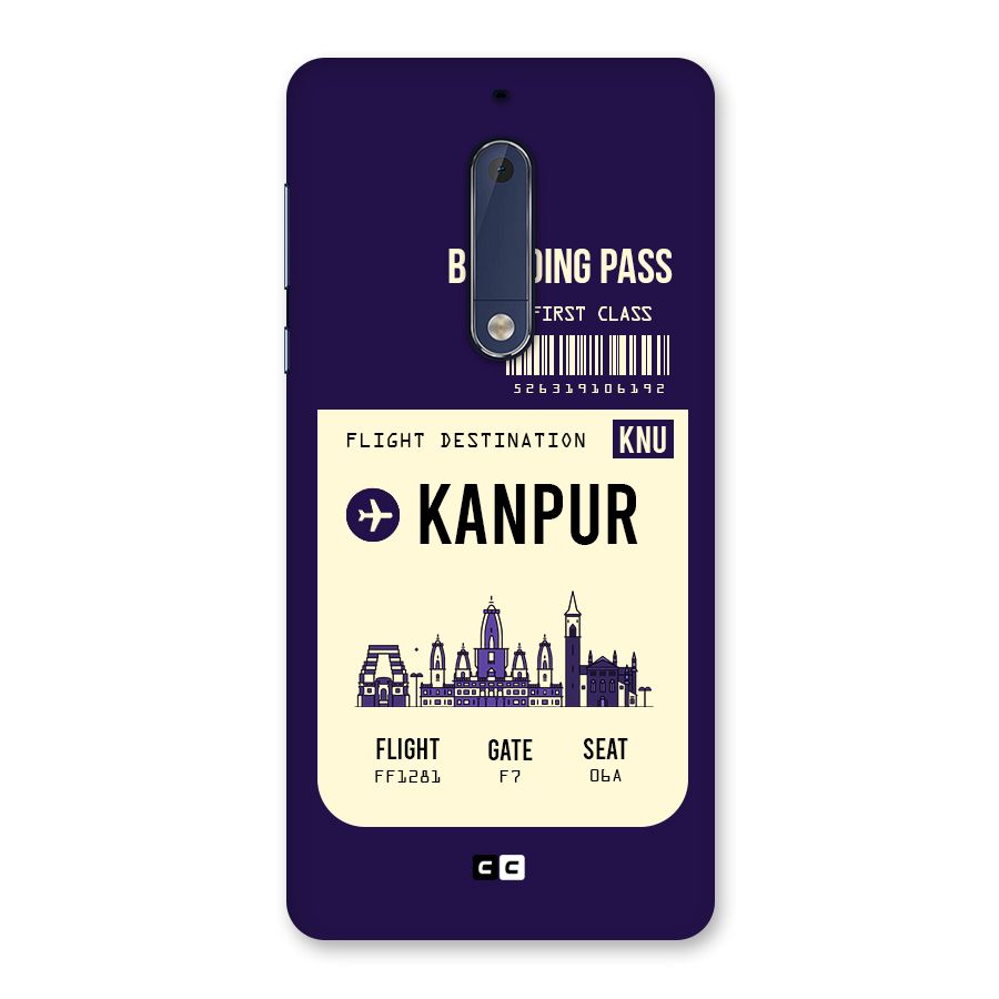 Kanpur Boarding Pass Back Case for Nokia 5