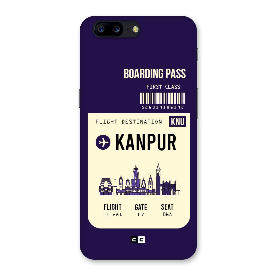 Kanpur Boarding Pass Back Case for OnePlus 5