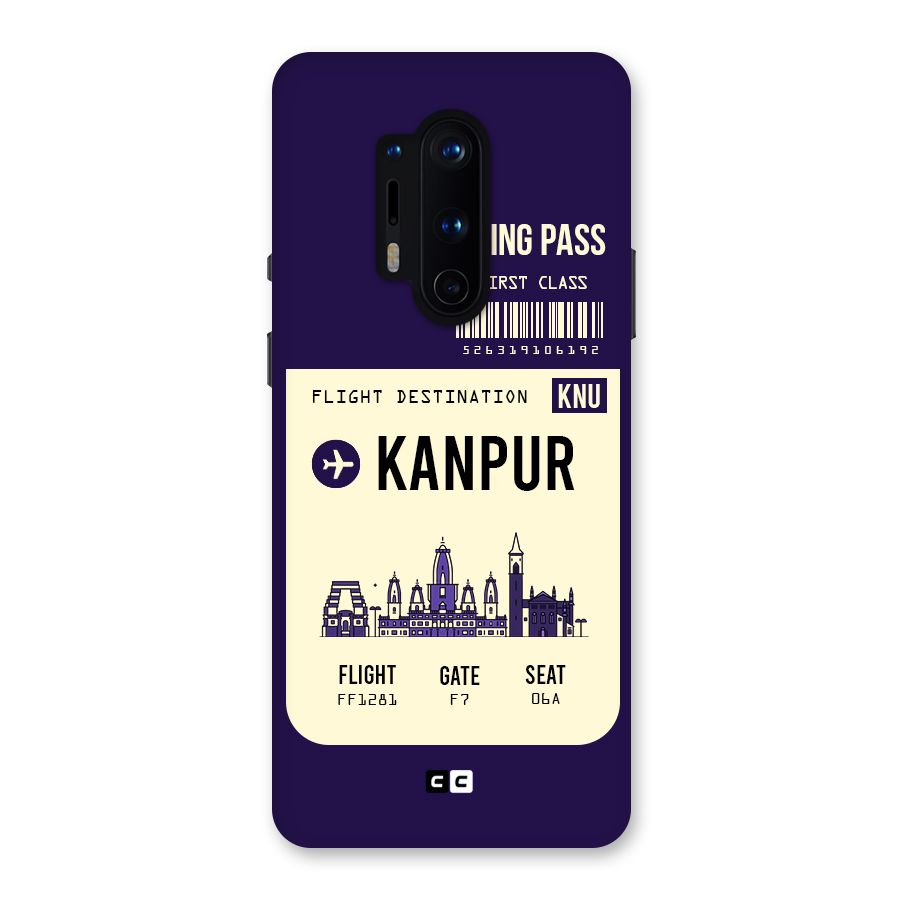 Kanpur Boarding Pass Back Case for OnePlus 8 Pro