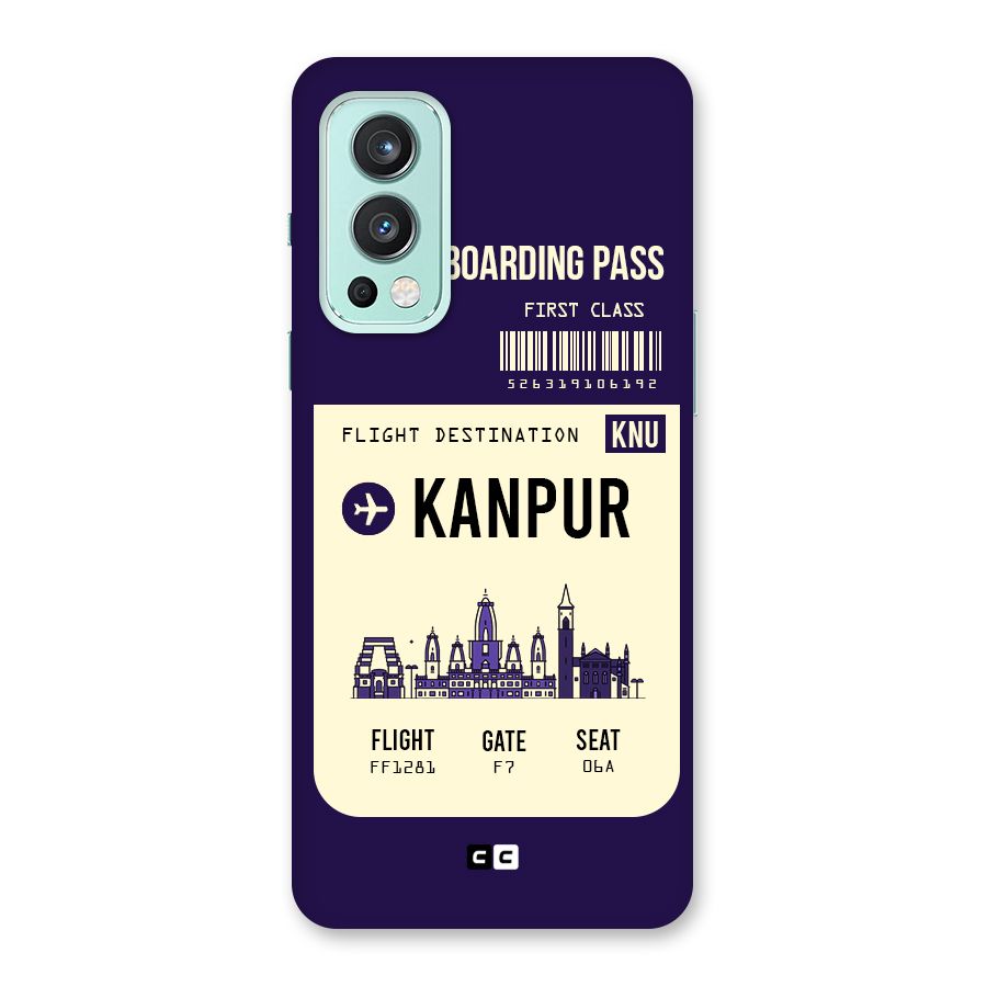 Kanpur Boarding Pass Back Case for OnePlus Nord 2 5G