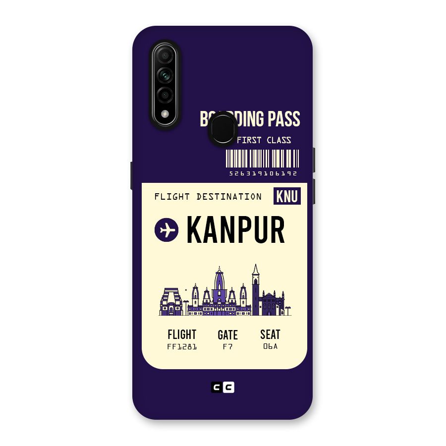 Kanpur Boarding Pass Back Case for Oppo A31