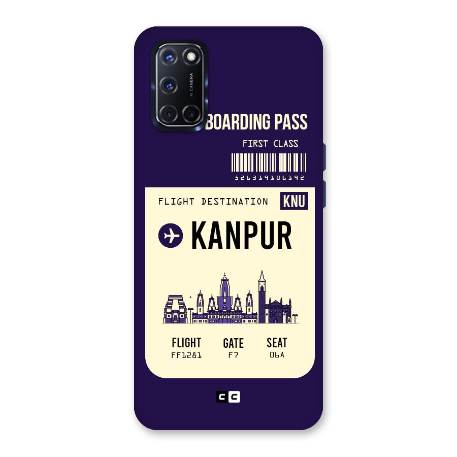 Kanpur Boarding Pass Back Case for Oppo A52