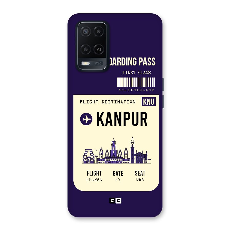 Kanpur Boarding Pass Back Case for Oppo A54