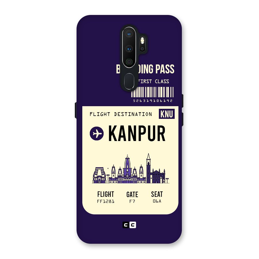 Kanpur Boarding Pass Back Case for Oppo A5 (2020)