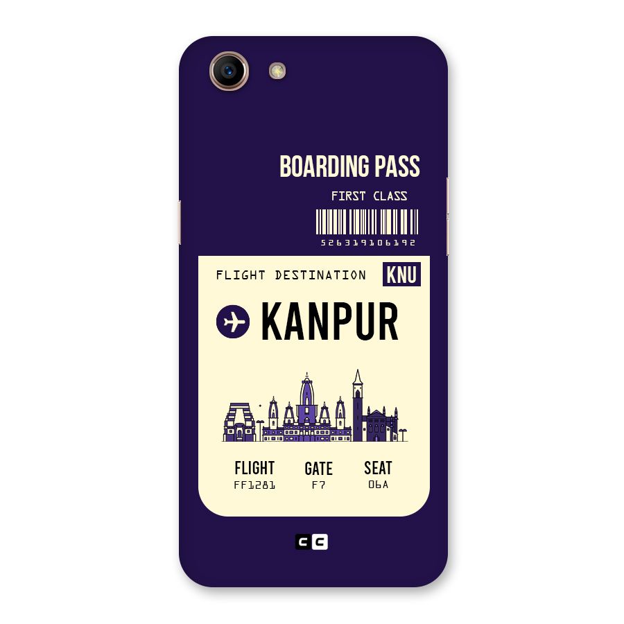 Kanpur Boarding Pass Back Case for Oppo A83 (2018)