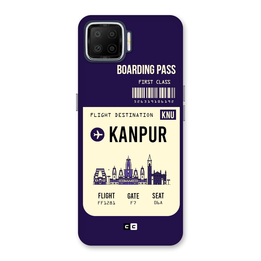 Kanpur Boarding Pass Back Case for Oppo F17