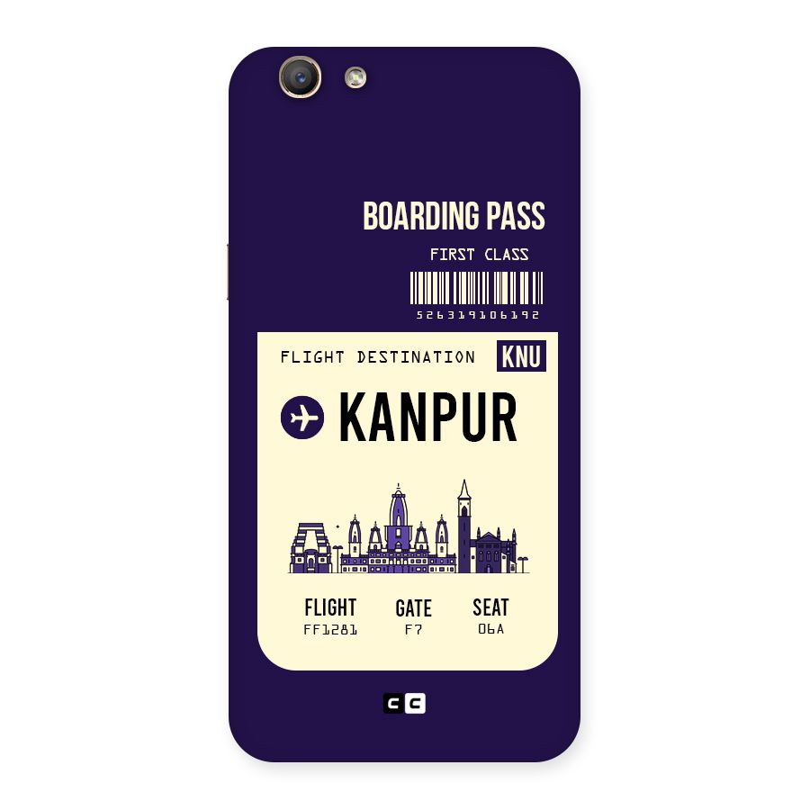 Kanpur Boarding Pass Back Case for Oppo F1s
