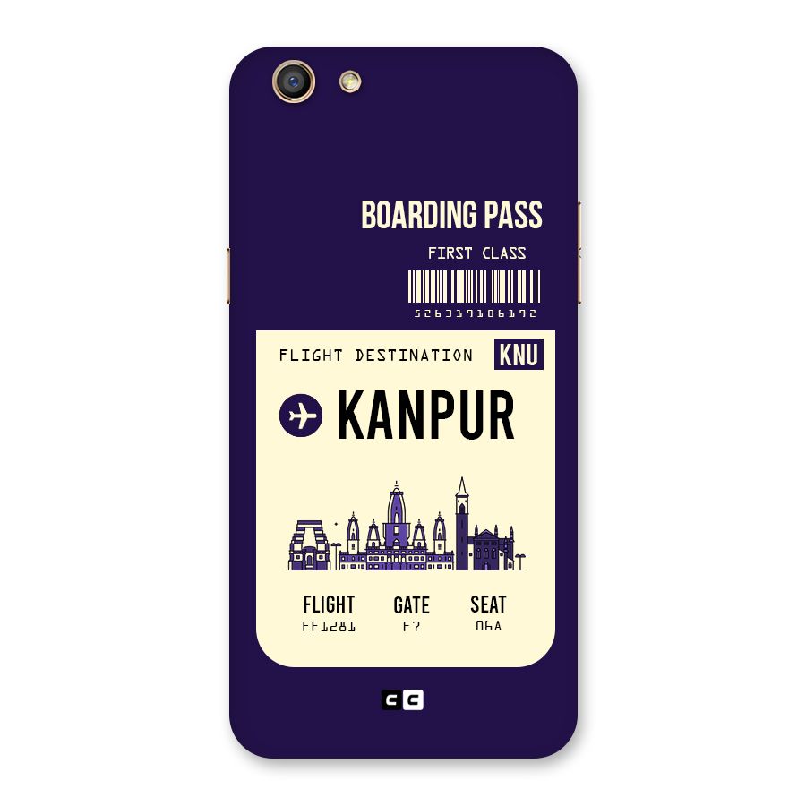 Kanpur Boarding Pass Back Case for Oppo F3