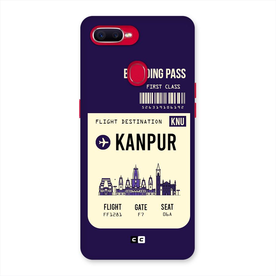 Kanpur Boarding Pass Back Case for Oppo F9 Pro