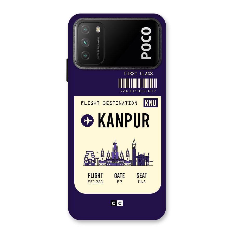 Kanpur Boarding Pass Back Case for Poco M3