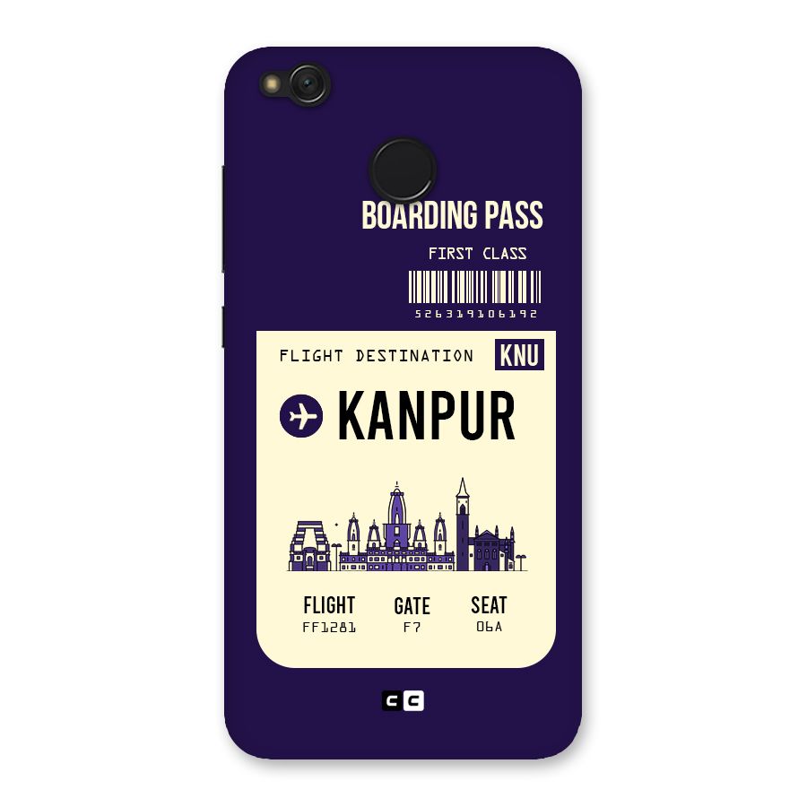 Kanpur Boarding Pass Back Case for Redmi 4