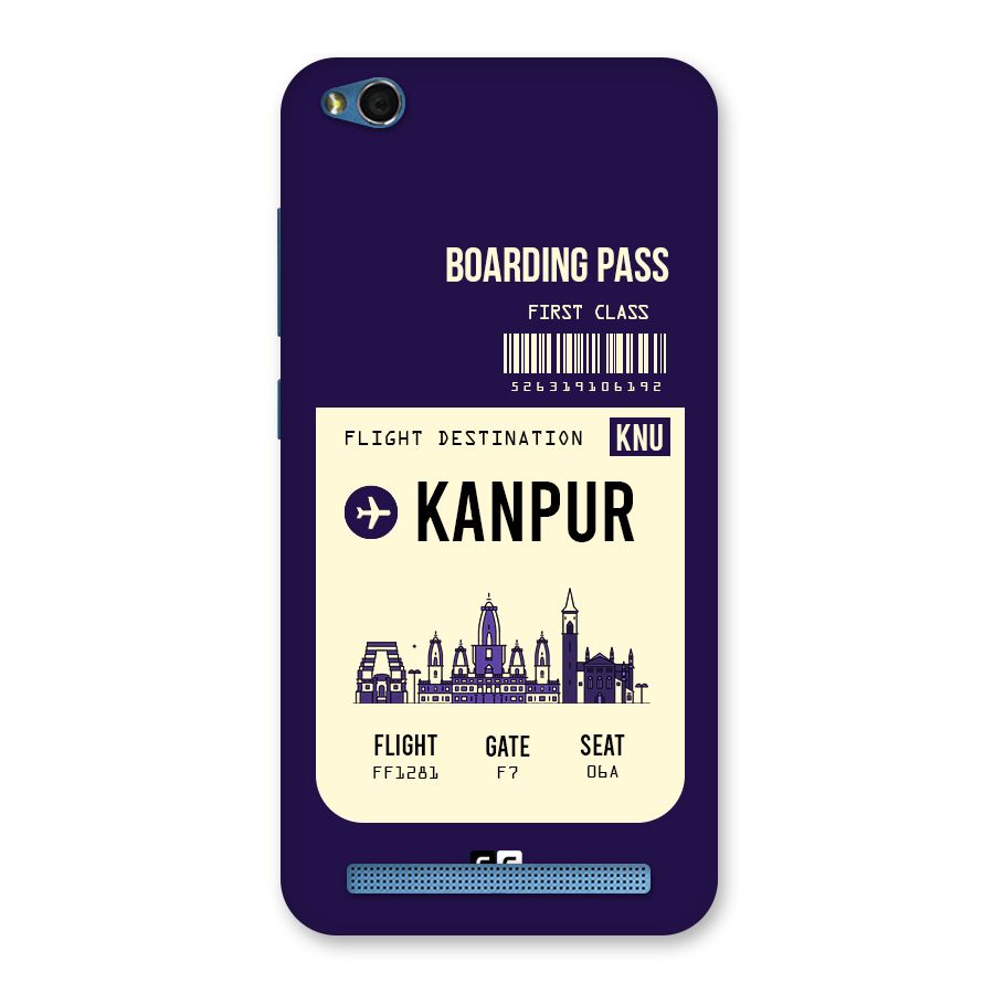 Kanpur Boarding Pass Back Case for Redmi 5A