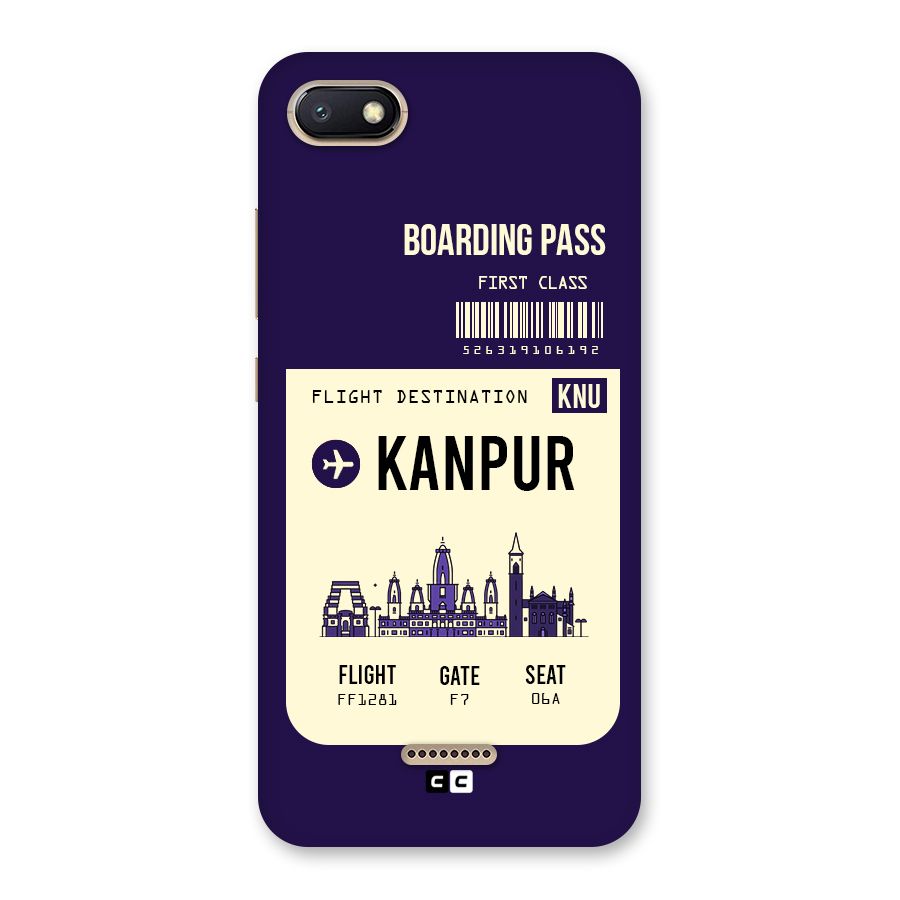 Kanpur Boarding Pass Back Case for Redmi 6A
