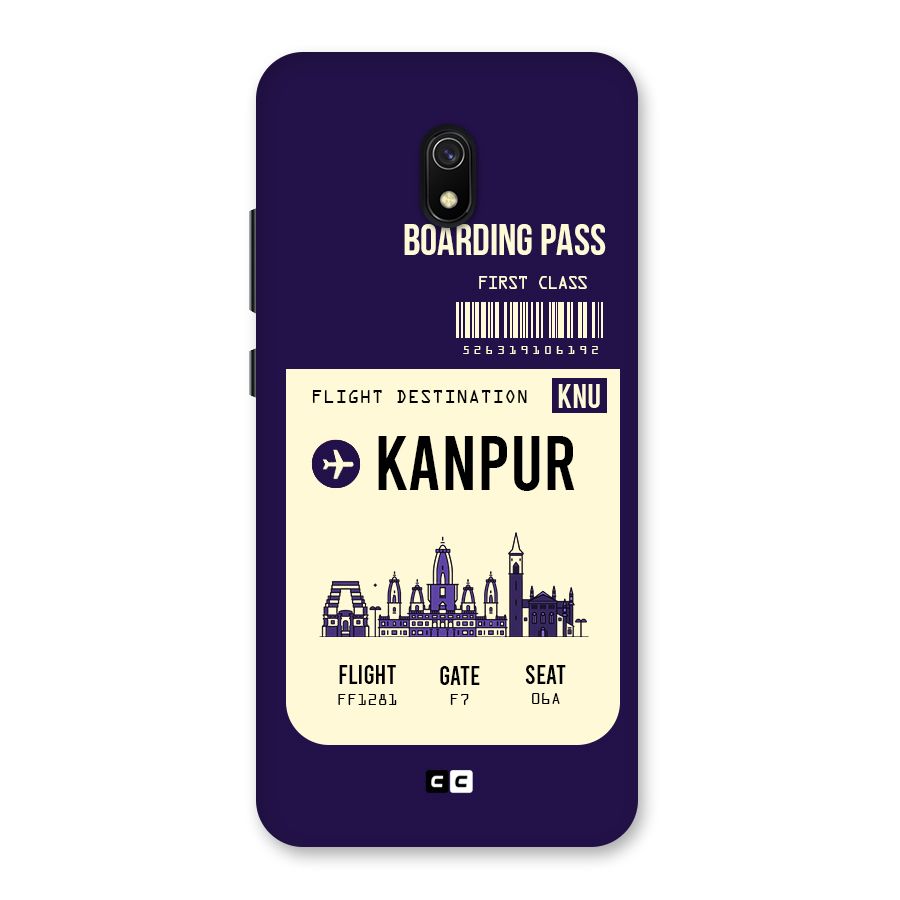 Kanpur Boarding Pass Back Case for Redmi 8A
