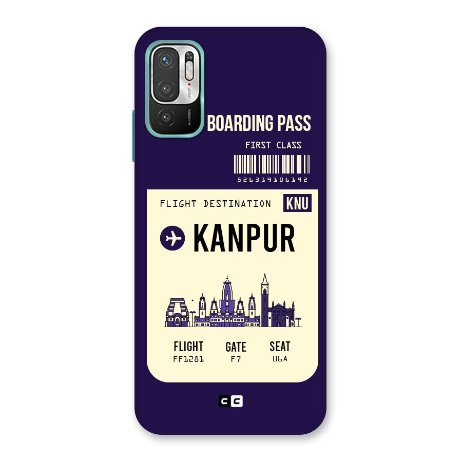 Kanpur Boarding Pass Back Case for Redmi Note 10T 5G