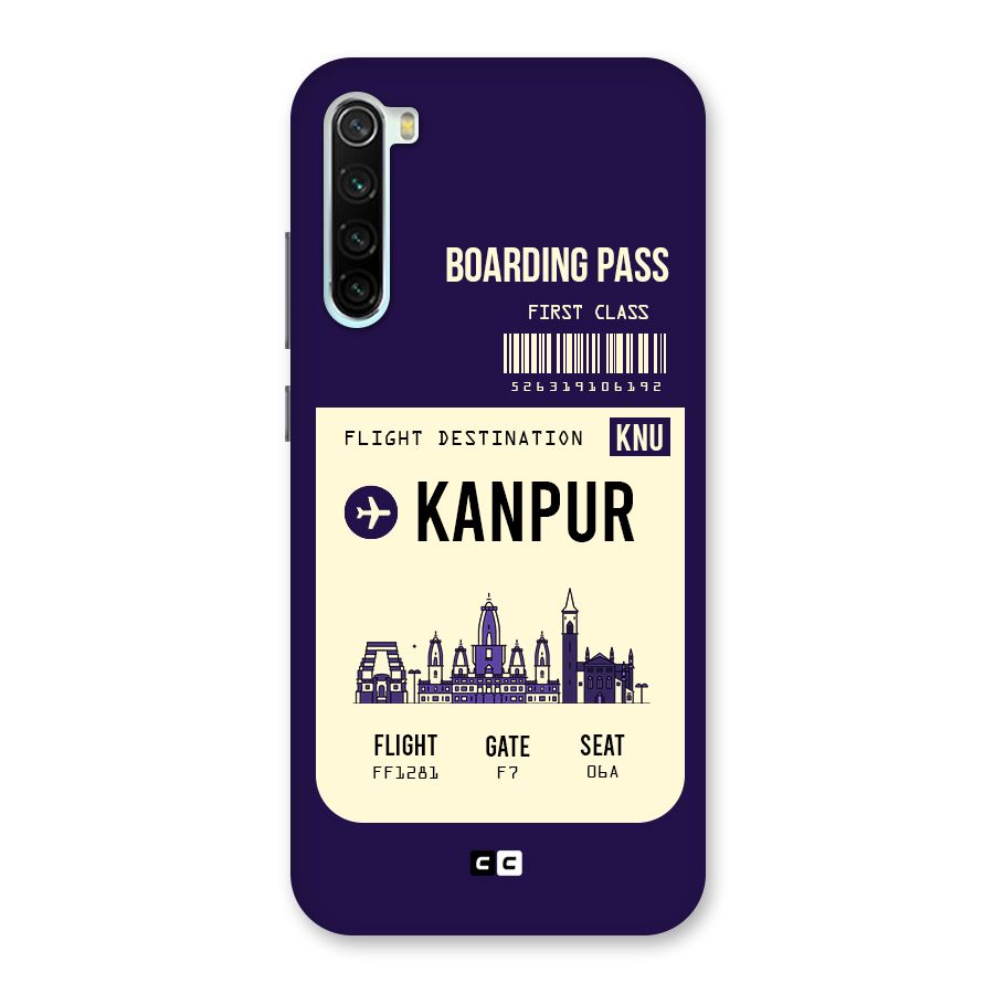 Kanpur Boarding Pass Back Case for Redmi Note 8