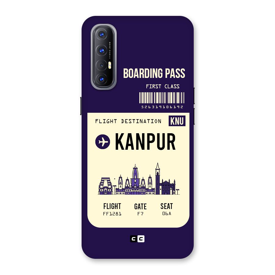 Kanpur Boarding Pass Back Case for Reno3 Pro
