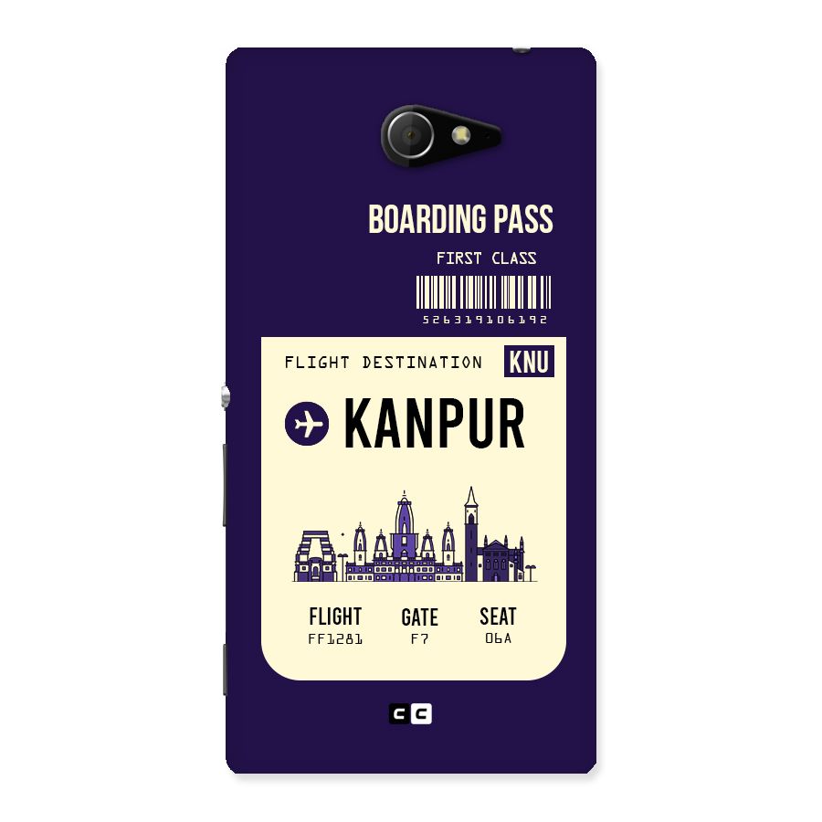 Kanpur Boarding Pass Back Case for Sony Xperia M2