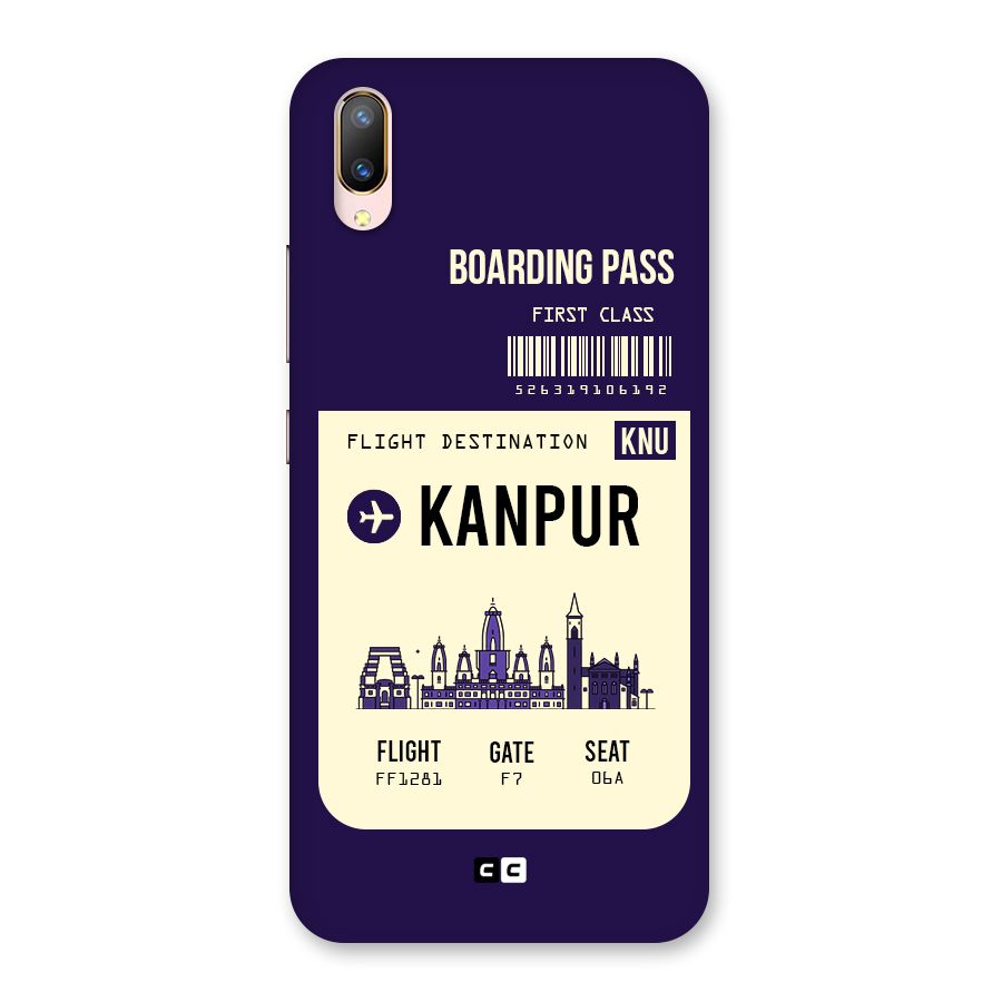 Kanpur Boarding Pass Back Case for Vivo V11 Pro