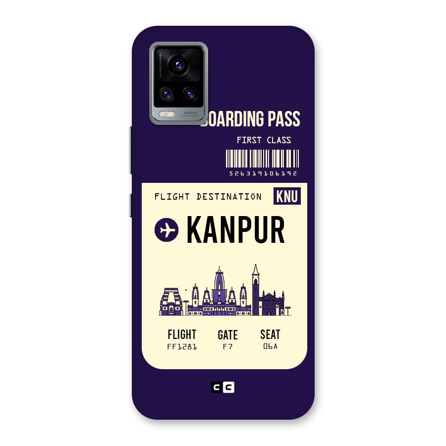 Kanpur Boarding Pass Back Case for Vivo V20
