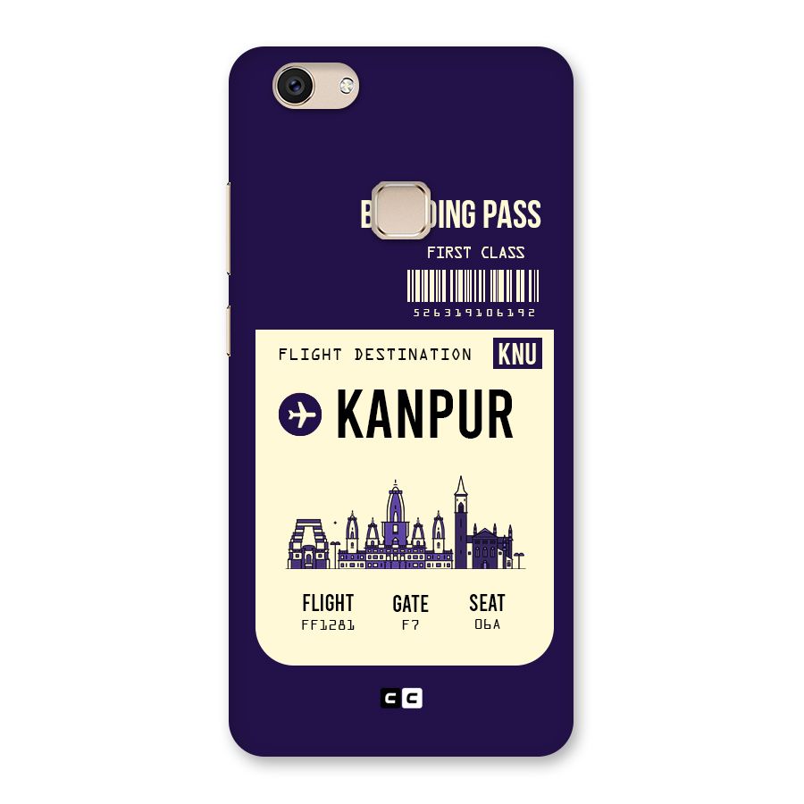 Kanpur Boarding Pass Back Case for Vivo V7
