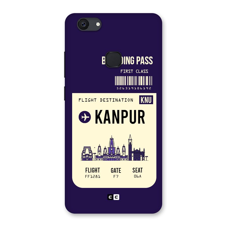 Kanpur Boarding Pass Back Case for Vivo V7 Plus