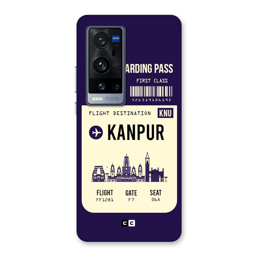 Kanpur Boarding Pass Back Case for Vivo X60 Pro Plus