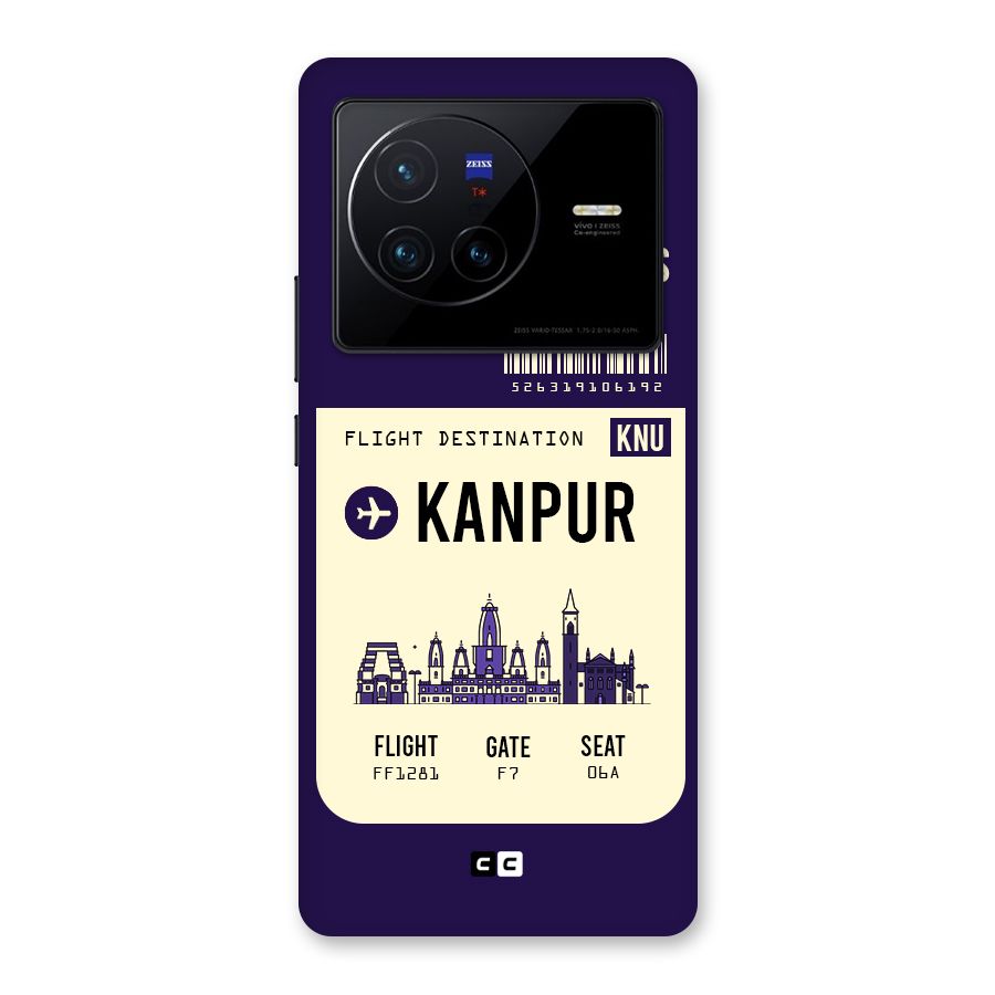Kanpur Boarding Pass Back Case for Vivo X80