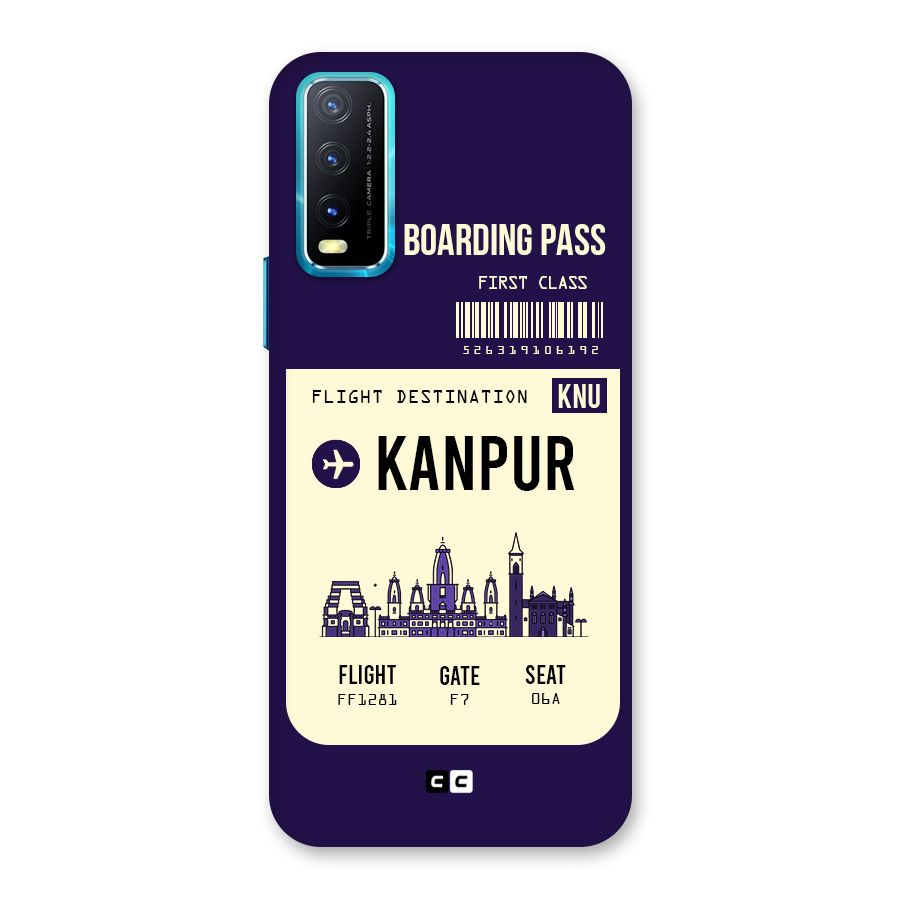 Kanpur Boarding Pass Back Case for Vivo Y20A