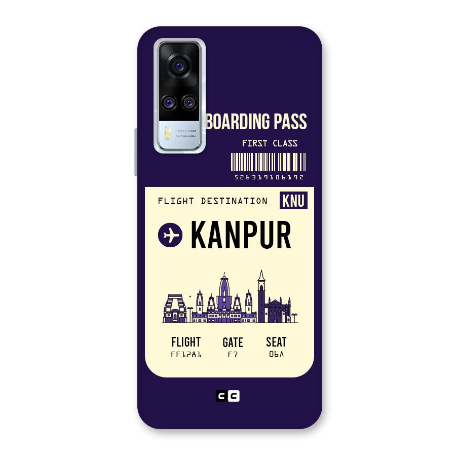 Kanpur Boarding Pass Back Case for Vivo Y31