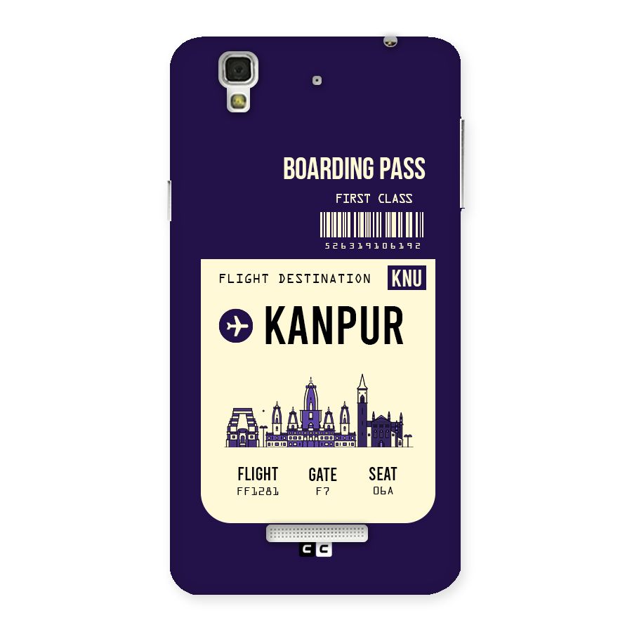 Kanpur Boarding Pass Back Case for YU Yureka Plus