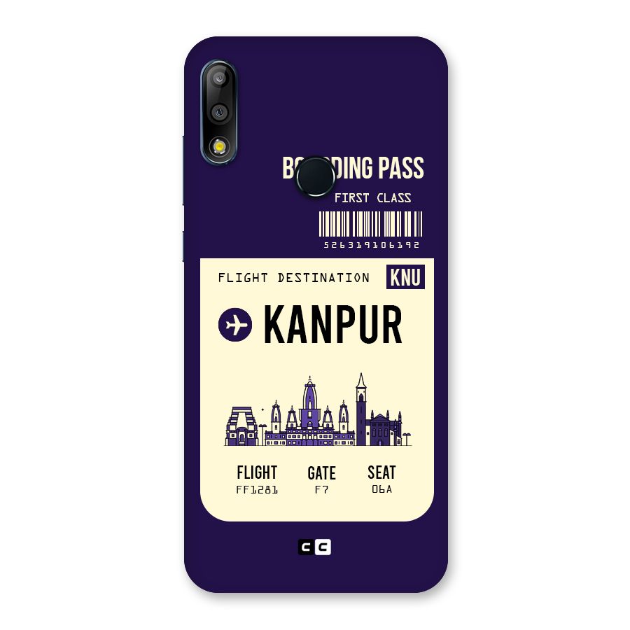 Kanpur Boarding Pass Back Case for Zenfone Max Pro M2