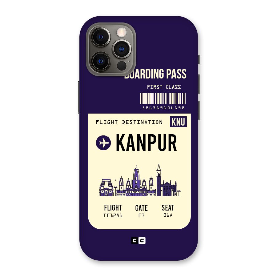 Kanpur Boarding Pass Back Case for iPhone 12 Pro