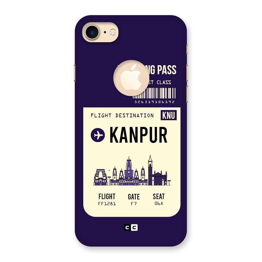 Kanpur Boarding Pass Back Case for iPhone 7 Logo Cut