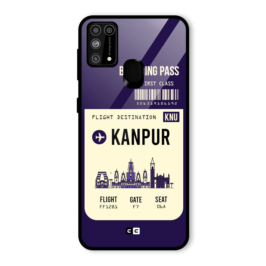 Kanpur Boarding Pass Glass Back Case for Galaxy F41