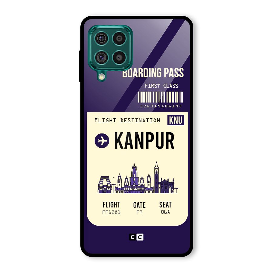 Kanpur Boarding Pass Glass Back Case for Galaxy F62